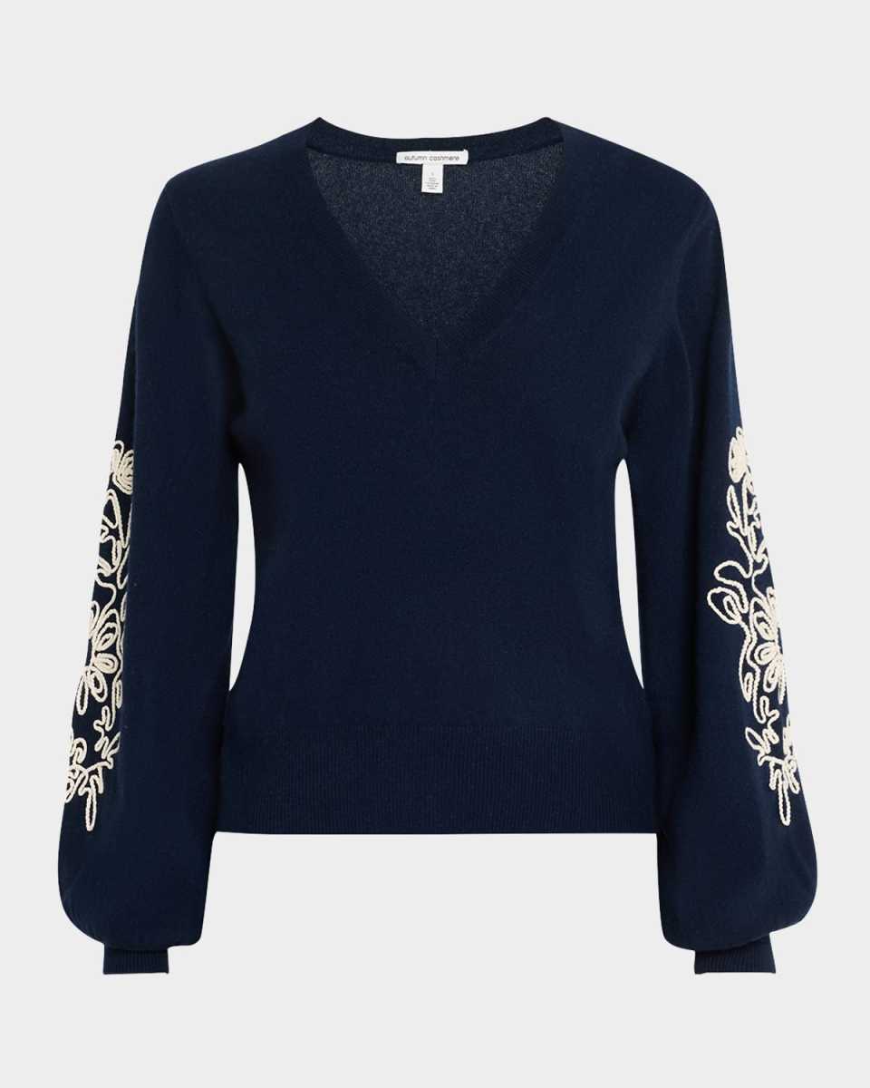 Cashmere Embroidered Sweater